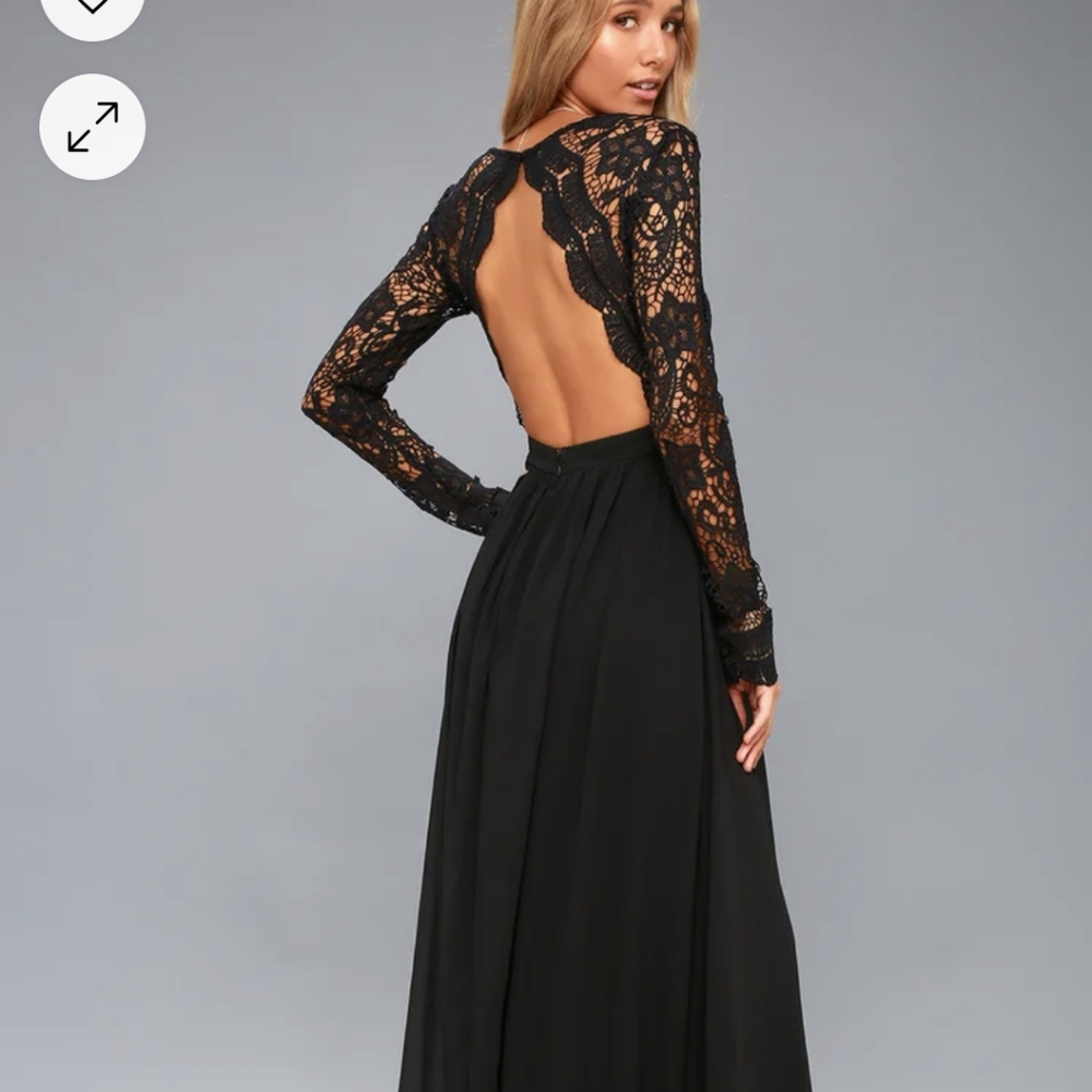 Lulu's Size Small Formal Navy Dress